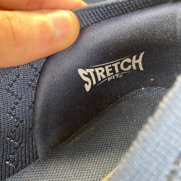 Skechers GOGA MAT  Lite Vegan Washable Knit Skimmers Glimmer Navy Sneaker 8.5‎ - Picture 11 of 16